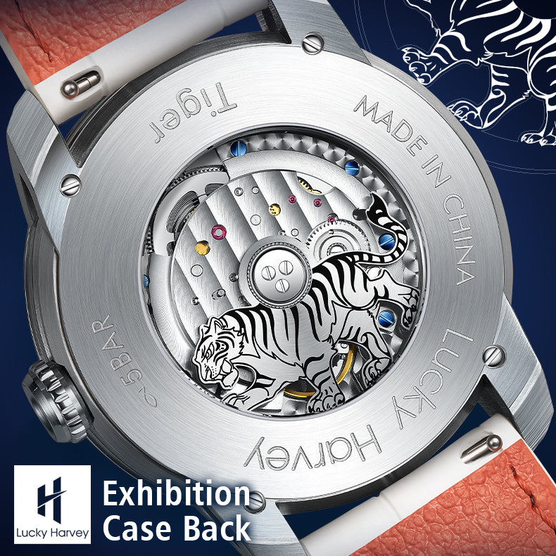 【Limited Edition 2022pcs】White Tiger Moving Eye Automatic Watch For Ma