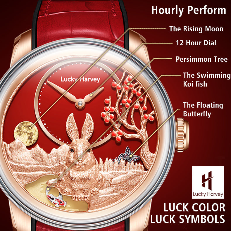 【Limited Edition 388PCS】Gold Rabbit Automatic Watch Chinese New Year 2